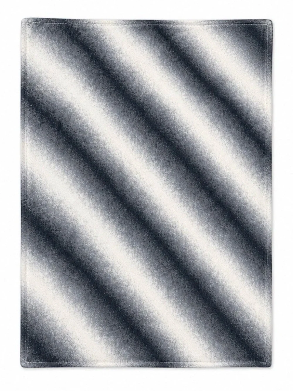 Mon Chateau Luxury Collection Blanket Throw 60”x70” Grey White Ombré Textured